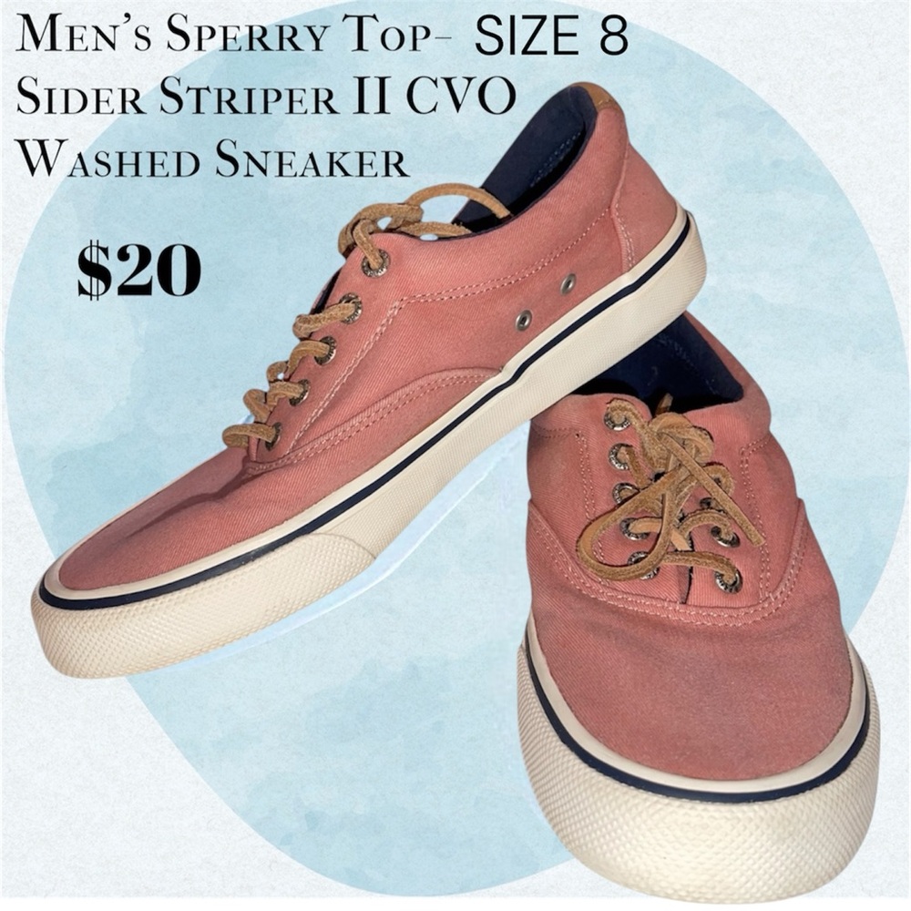 Men's Sperry Top-Sider Striper II CVO Washed Sneaker - Size 8